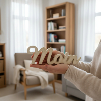 Moin Schriftzug aus Beton