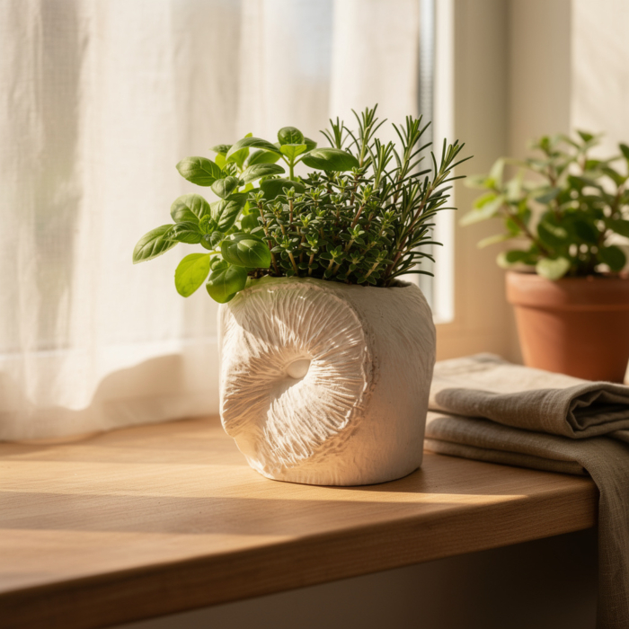 Eule Blumentopf aus Beton