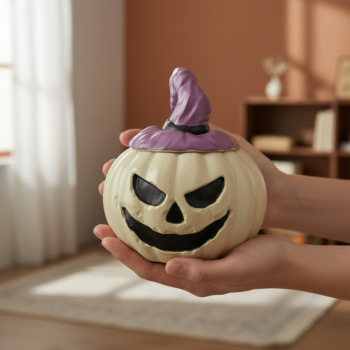 2 in 1 Hexe und Kürbis aus Beton