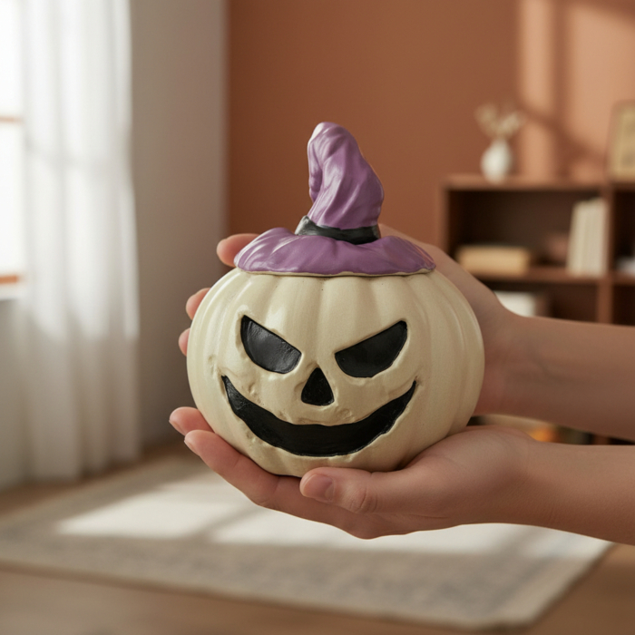 Handgefertigte Betonartikel: Hol dir 2 in 1 Hexe und Kürbis aus Beton online 2 in 1 Hexe und Kürbis aus Beton