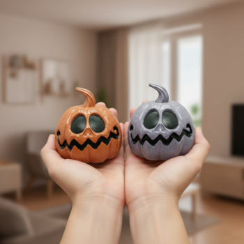 Kleiner Halloween Kürbis aus Beton