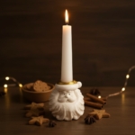 Weihnachtsmann Stabkerzenhalter