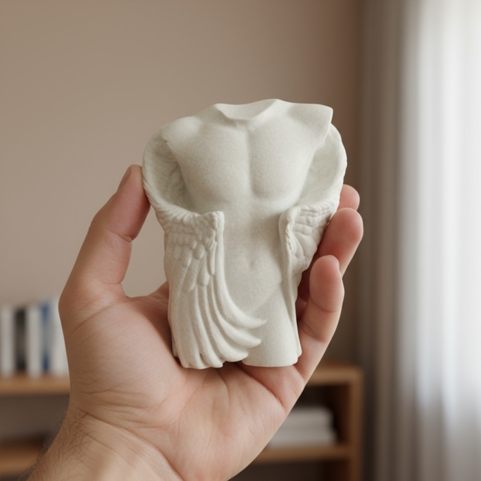 Sinnlicher Engel aus Beton