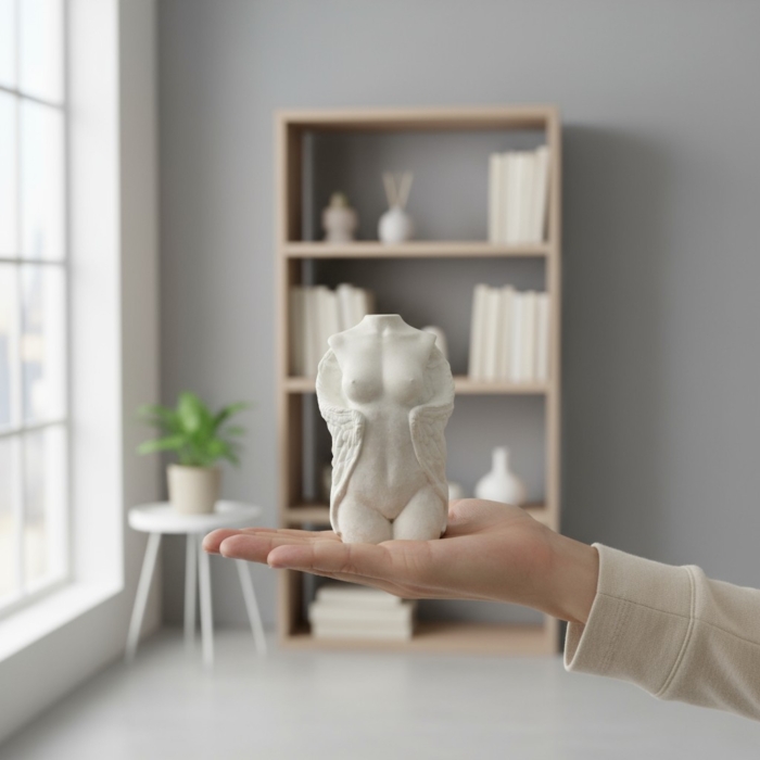 Sinnlicher Engel aus Beton