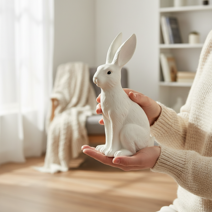 Handgefertigte Betonartikel: Hol dir Hase aus Beton online Hase aus Beton