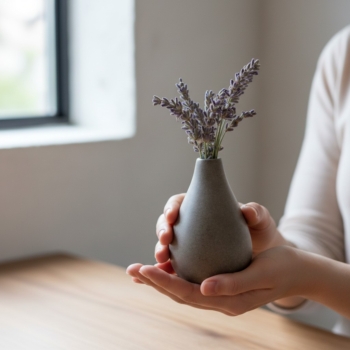 Handgefertigte Betonartikel: Hol dir Knospenvase aus Beton online Knospenvase aus Beton