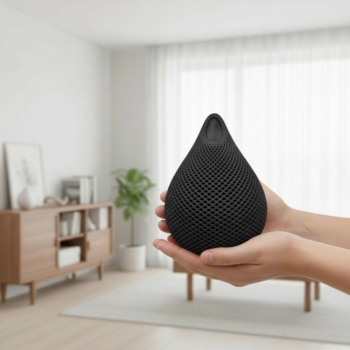 Schöne Betonstücke: Shoppe Vase in Tropfenform mit Rautenmuster aus Beton bei uns Vase in Tropfenform mit Rautenmuster aus Beton