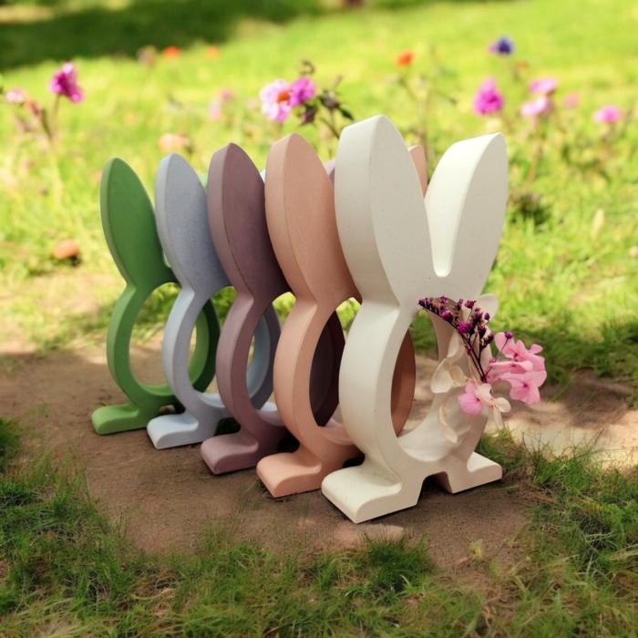 Osterhase Üei-Halter aus Beton