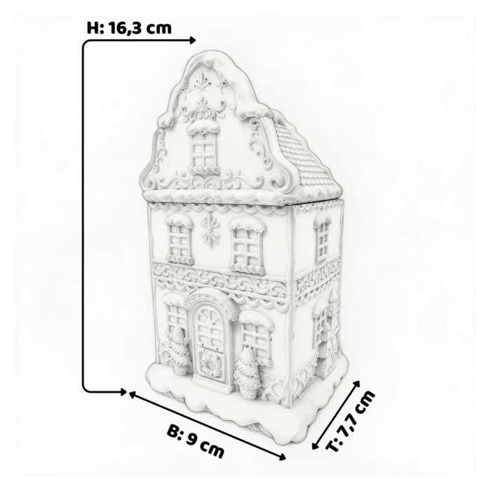Zeitlose Betondekoration: Entdecke Winterhäuschen als Dose aus Beton hier Winterhäuschen als Dose aus Beton
