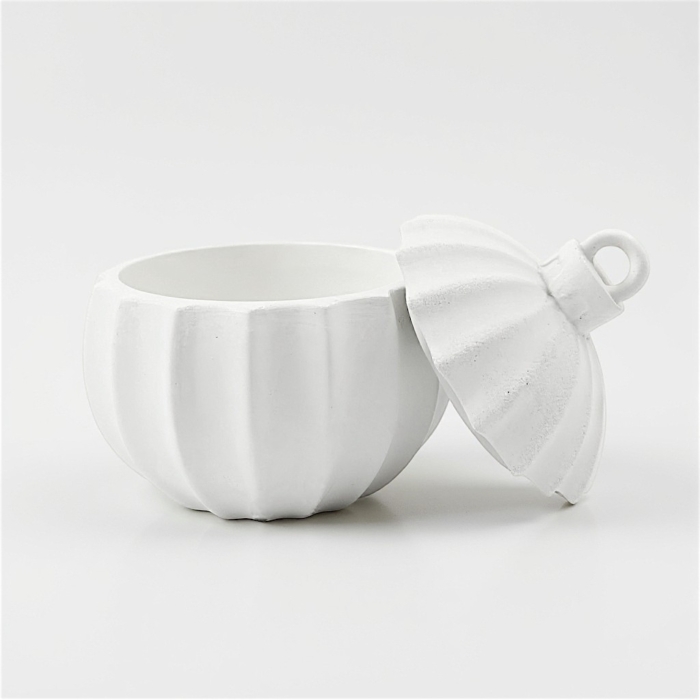 Christbaumkugel Behältnis mit Deckel aus Beton