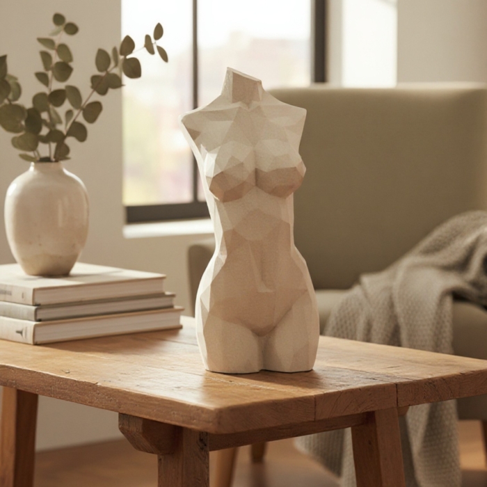 Zeitlose Betondekoration: Entdecke geometrischer Statue aus Beton hier geometrischer Statue aus Beton