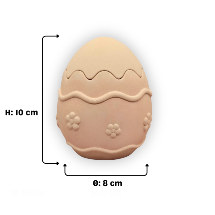 verziertes Osterei Schatulle aus Beton