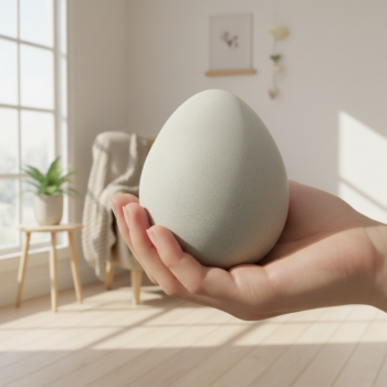 Osterei 12 cm hoch aus Beton