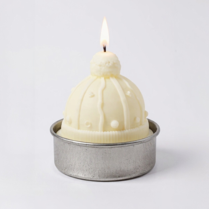 Weihnachtliche Teelichtkerzen Set aus Sojawachs