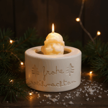 Weihnachtliche Teelichtkerzen Set aus Sojawachs