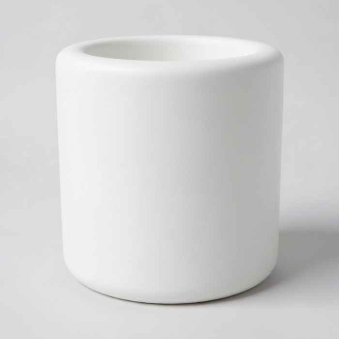 Kerzenhalter mit Schriftzug aus Beton