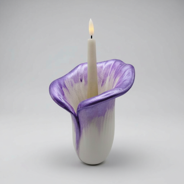 Einzigartige Beton-Deko: Bestelle Calla Lilie als Kerzenhalter o. Vase aus Beton bei uns Calla Lilie als Kerzenhalter o. Vase aus Beton