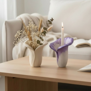 Calla Lilie als Kerzenhalter o. Vase