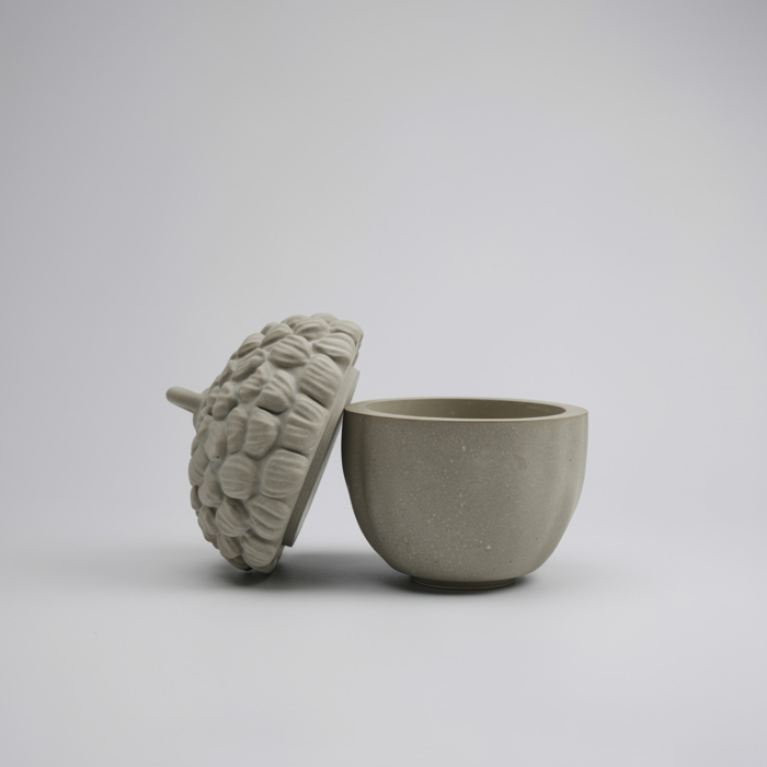 Stilvolle Betonprodukte: Jetzt Eichel Dose aus Beton kaufen Eichel Dose aus Beton