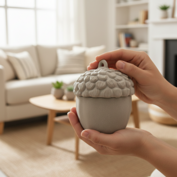 Handgefertigte Betonartikel: Hol dir Eichel Dose aus Beton online Eichel Dose aus Beton