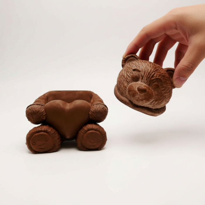 Moderne Betondekoration: Entdecke Teddybär in Love geheime Dose aus Beton in unserem Shop Teddybär in Love geheime Dose aus Beton