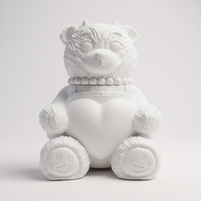 Originelle Betonwaren: Sichere dir Teddybär in Love geheime Dose aus Beton online Teddybär in Love geheime Dose aus Beton