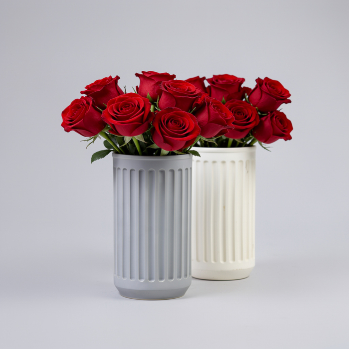 Einzigartige Beton-Deko: Bestelle Große Art-Déco Designvase aus Beton bei uns Große Art-Déco Designvase aus Beton