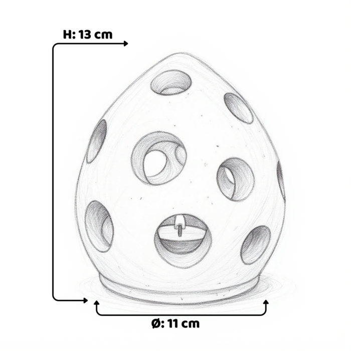 Osterei Windlicht aus Beton