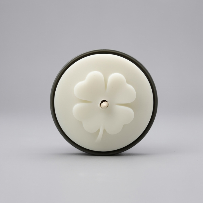 Motiv-Teelichter Glück 6 Stück aus Sojawachs