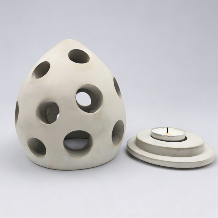 Osterei Windlicht aus Beton