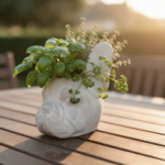 Französische Bulldogge Blumentopf