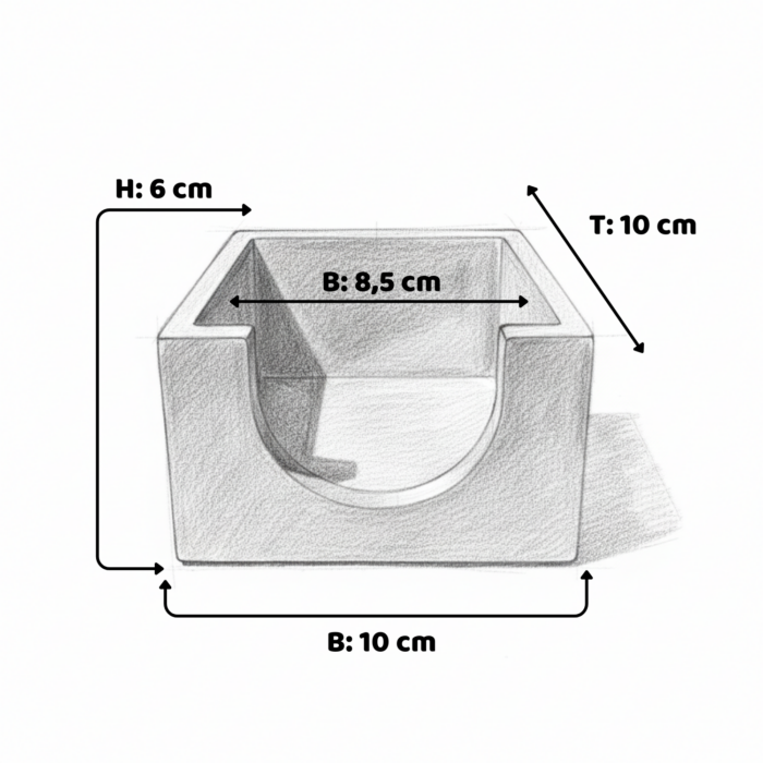 Notizpapierhalter aus Beton aus Beton