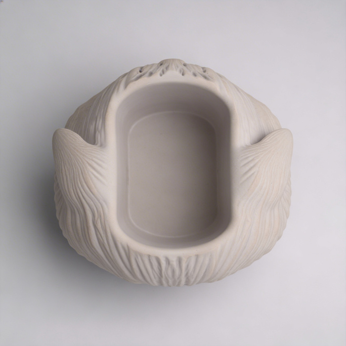 Katze Knickohr Topf aus Beton