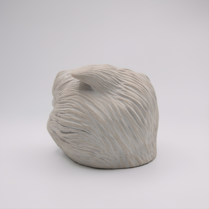 Katze Knickohr Topf aus Beton