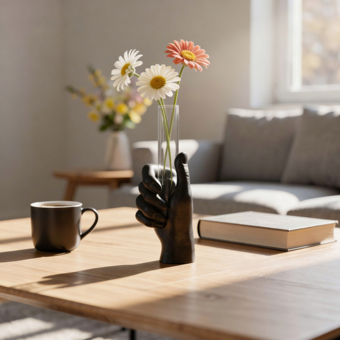 Handgefertigte Betonartikel: Hol dir Hand Kerzenhalter aus Beton online Hand Kerzenhalter aus Beton