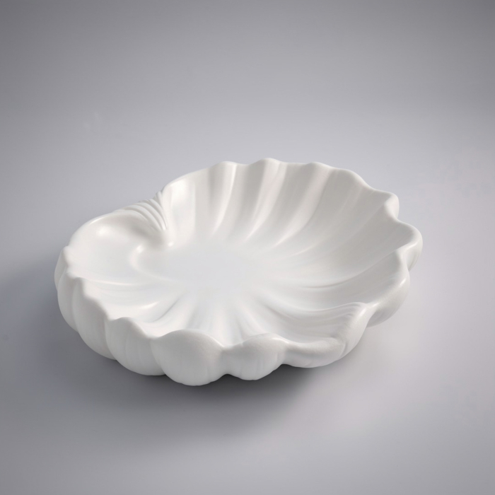 Moderne Betondekoration: Entdecke Flache muschelförmige Schale aus Beton in unserem Shop Flache muschelförmige Schale aus Beton