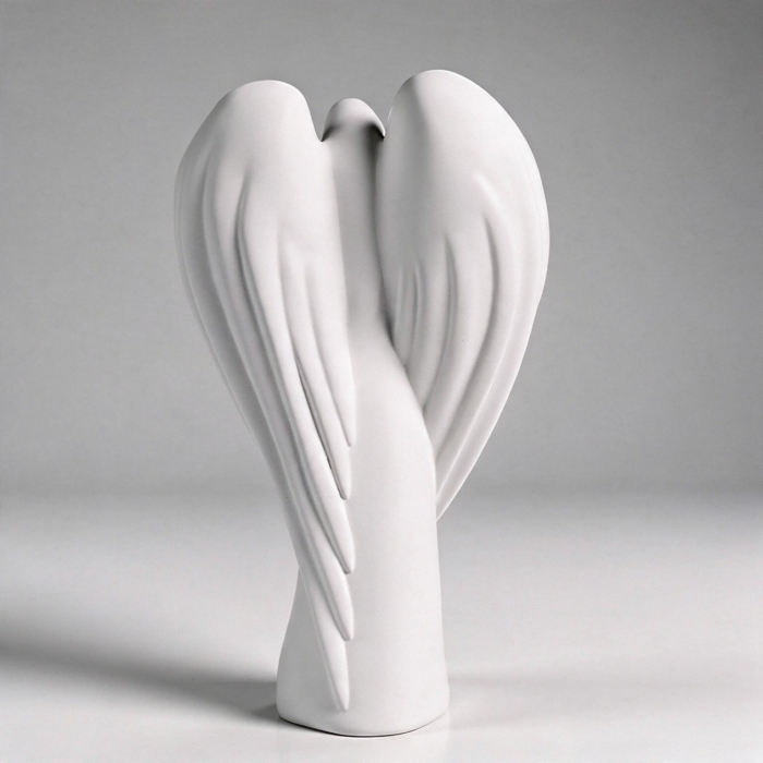 Feminine Engel Figur aus Beton