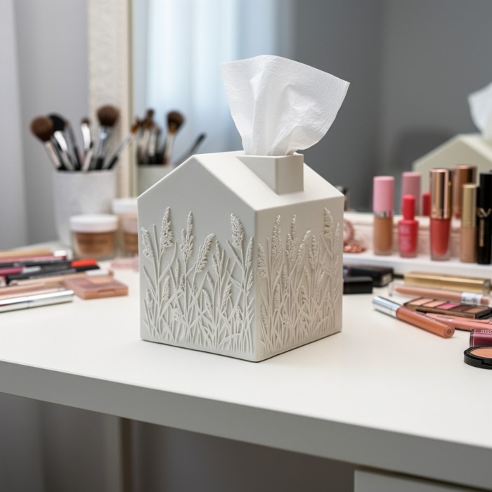 Handgefertigte Betonartikel: Hol dir Haus Taschentuchbox Schniefhaus aus Beton online Haus Taschentuchbox Schniefhaus aus Beton